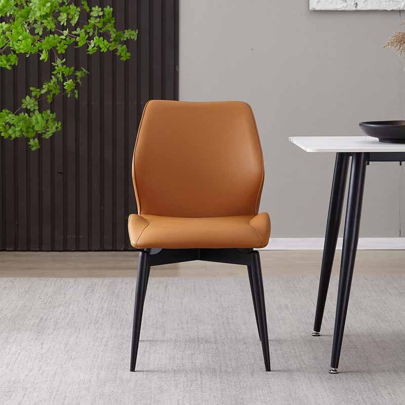 Contemporary Style Dining Chairs Armless Metal Side Wingback Chairs for Kitchen Clearhalo ' kitchen&dining_furn' 'Dining Chairs' 'Dining Tables & Seating' 'dining_chair' 'furn' 'furn_dining_chair' 'Furniture' 'furniture_dining_chair' 'Kitchen & Dining Furniture' 'kitchen' 1200x1200_886da43e-09d7-4751-81ed-47bdbfdf0ee2