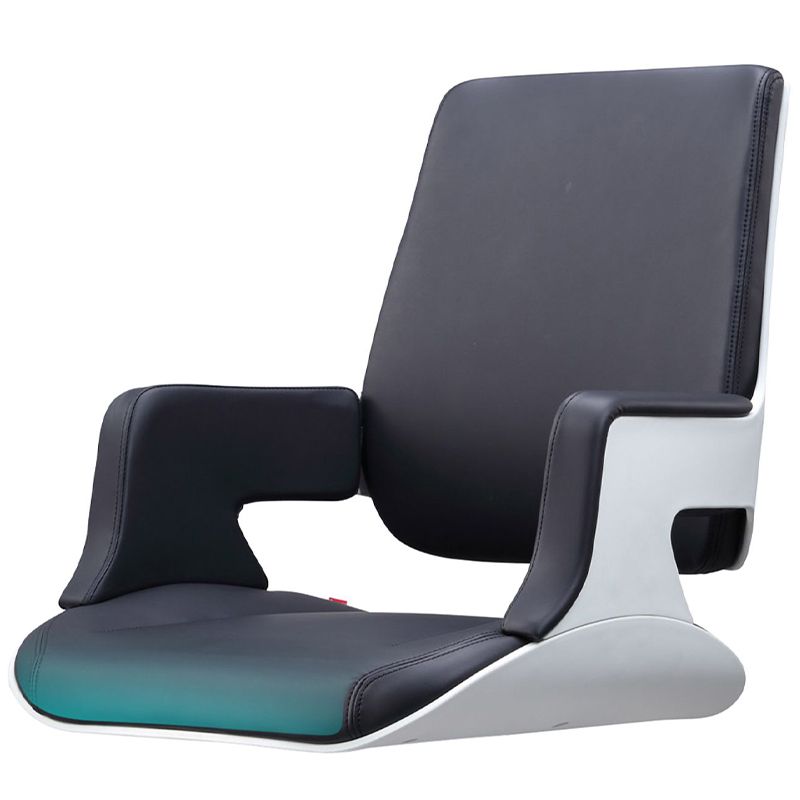 Chaise de bureau à toboggan sans bras moderne chaise de bureau de hauteur de siège réglable avec roues