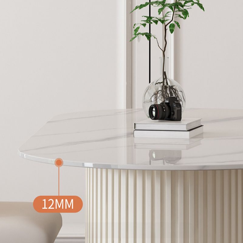 Sintered Stone Dining Table Traditional Luxury Double Pedestal Table Clearhalo 'Dining Tables & Seating' 'Dining Tables' 'dining_table' 'furn' 'furn_dining_table' 'Furniture' 'furniture_dining_table' 'Kitchen & Dining Furniture' 'kitchen' 'kitchen_dining_table' 1200x1200_8871065b-0c44-411c-9a1b-5d78d34eb87e