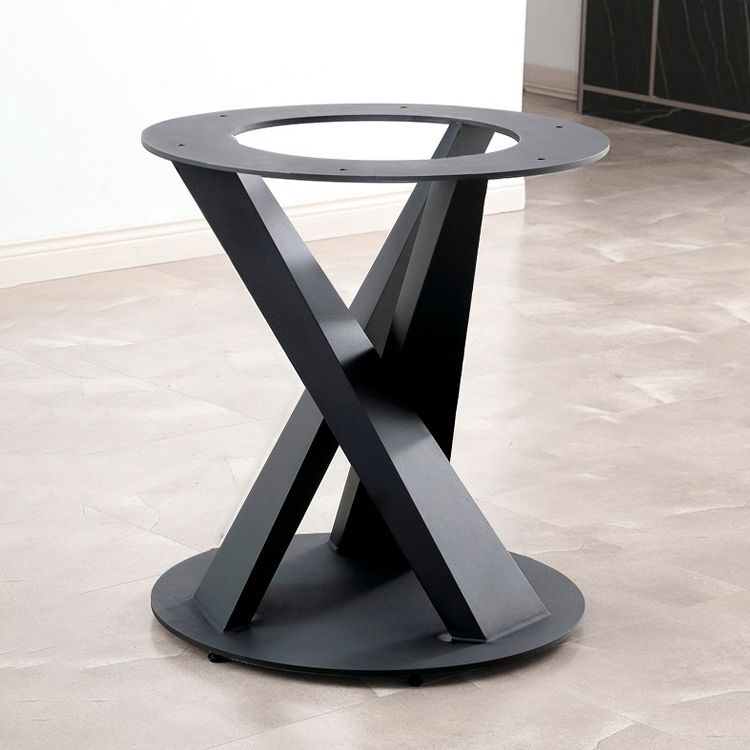 Contemporary Round Dining Table Sintered Stone Table with Black Pedestal Base,47.2"L x 27.6"W x 30"H Clearhalo ' dining_table' 'Dining Tables & Seating' 'Dining Tables' 'furn' 'furn_dining_table' 'Furniture' 'furniture_dining_table' 'Kitchen & Dining Furniture' 'kitchen&dining_furn' 'kitchen' 'kitchen_dining_table' 1200x1200_887318ef-86c8-4abc-b621-2b961acdb381
