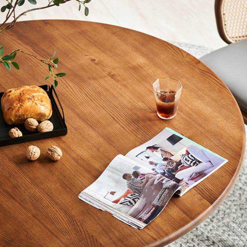 Solid Wood Dining Set 1/2/5 Pcs Round Rattan Dining Table and Chairs Clearhalo 'Dining Room Sets' 'Dining Tables & Seating' 'dining_room_set' 'furn' 'furn_dining_room_set' 'Furniture' 'Kitchen & Dining Furniture' 1200x1200_887329c0-631e-4766-9596-691f792bd864
