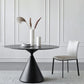 Metal Modern Round Dining Table Sintered Stone Table for Dining Room Clearhalo 'Dining Tables & Seating' 'Dining Tables' 'dining_table' 'furn' 'furn_dining_table' 'Furniture' 'furniture_dining_table' 'Kitchen & Dining Furniture' 'kitchen' 'kitchen_dining_table' 1200x1200_88733bfb-0b9d-49c7-b629-087fc6db5107