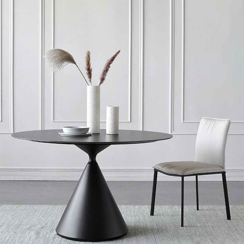 Metal Modern Round Dining Table Sintered Stone Table for Dining Room Clearhalo 'Dining Tables & Seating' 'Dining Tables' 'dining_table' 'furn' 'furn_dining_table' 'Furniture' 'furniture_dining_table' 'Kitchen & Dining Furniture' 'kitchen' 'kitchen_dining_table' 1200x1200_88733bfb-0b9d-49c7-b629-087fc6db5107