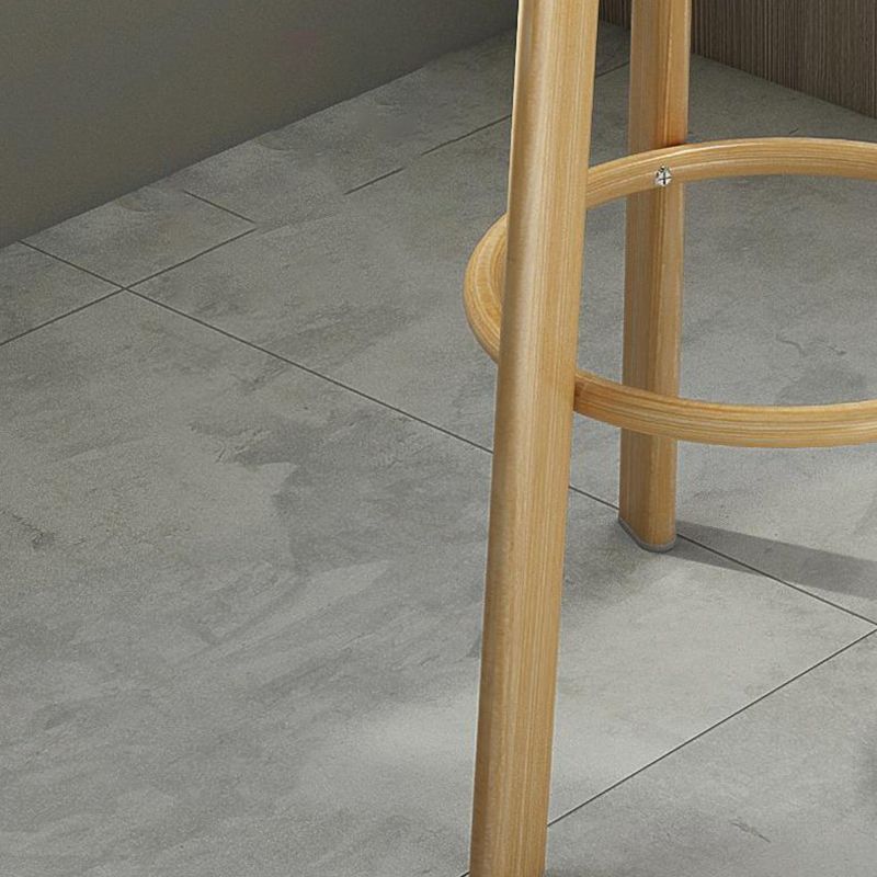 Modern Armless Backrest Counter Stool Steel Cafe Bar Stool with Cushion and Pedal Clearhalo 'Bar Furniture' 'Bar Stools' 'bar_stools' 'furn' 'furn_bar_stools' 'Furniture' 'furniture_bar_stools' 'Kitchen & Dining Furniture' 1200x1200_88779d4e-fdee-4575-a5f6-c3c2fbacf114