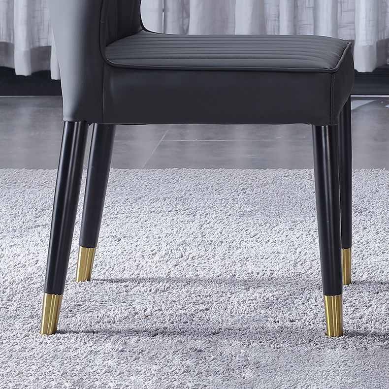 Indoor Scandinavian Side Chair Upholstered Wingback Wood Dining Room Chair Clearhalo ' kitchen&dining_furn' 'Dining Chairs' 'Dining Tables & Seating' 'dining_chair' 'furn' 'furn_dining_chair' 'Furniture' 'furniture_dining_chair' 'Kitchen & Dining Furniture' 'kitchen' 1200x1200_8877f74e-70a7-43f5-9ce2-0c6677f16649