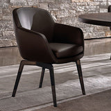 Gepolsterte Küche Essstühle Industrial Style Essstuhl mit schwarzen Beinen