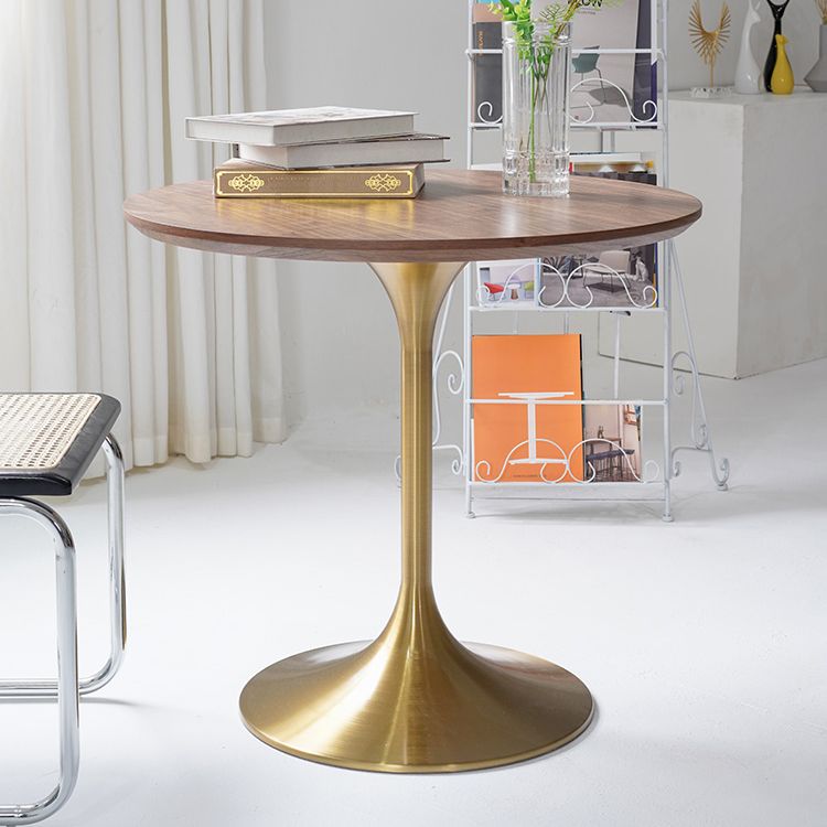 Metal Contemporary Round Dining Table Solid Wood Table for Dining Room Clearhalo ' dining_table' 'Dining Tables & Seating' 'Dining Tables' 'furn' 'furn_dining_table' 'Furniture' 'furniture_dining_table' 'Kitchen & Dining Furniture' 'kitchen&dining_furn' 'kitchen' 'kitchen_dining_table' 1200x1200_8878a0dd-85da-47bf-9622-2262a704693a