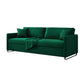 31.49" Wide Velvet Sleeper Sofa Glam Foldable Sofa Bed with Cushion Back