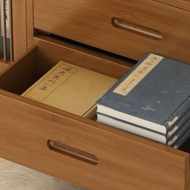 Estantería estándar de estilo contemporáneo de estilo de bambú sólido para la sala de estudio