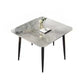 Sintered Stone Dining Table Modern Kitchen Furniture with 4 Metal Legs