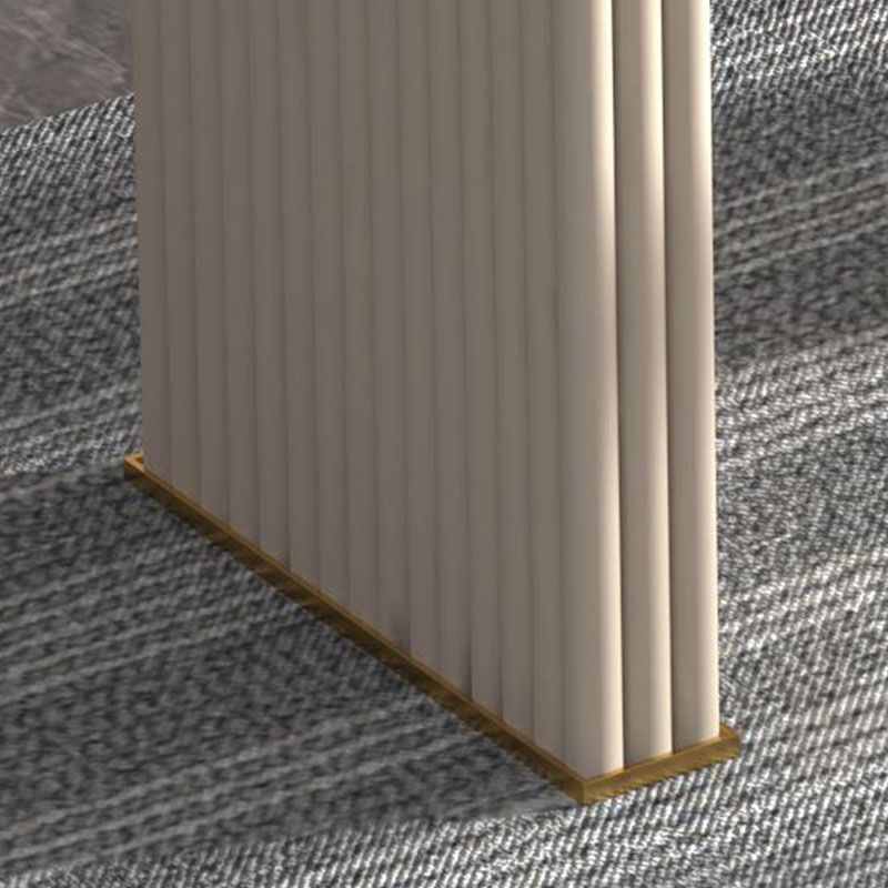 Zeitgenössischer Steinschreibtisch 29,53 Zoll großer weißer Büroschalter