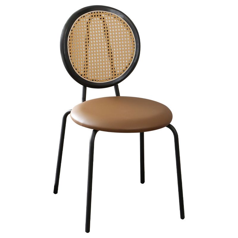 Contemporary Dining Side Chair PU Leather Stacking Side Chair Clearhalo 'Dining Chairs' 'Dining Tables & Seating' 'dining_chair' 'furn' 'furn_dining_chair' 'Furniture' 'Kitchen & Dining Furniture' 1200x1200_887ccded-28bb-4b4e-ab7a-34080a649df4