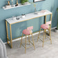 Glam Pub Table Trestle Base Rectangle Bar Table for Indoor and Breakroom Clearhalo 'Bar Furniture' 'Bar Tables' 'bar_tables' 'furn' 'furn_bar_tables' 'Furniture' 'Kitchen & Dining Furniture' 1200x1200_887e0ceb-ff98-4771-bc90-e1291bae9f86