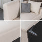 Nordic Style Chaise Solid Color Chaise Lounge Chair with Recessed Arms
