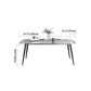 Sintered Stone Dining Table Simplicity Style 4 Legs Carbon Steel Base Rectangle Table for Home Clearhalo ' dining_table' 'Dining Tables & Seating' 'Dining Tables' 'furn' 'furn_dining_table' 'Furniture' 'furniture_dining_table' 'Kitchen & Dining Furniture' 'kitchen&dining_furn' 'kitchen' 'kitchen_dining_table' 1200x1200_887f5727-2075-47d7-86ae-e4df307d1ce8