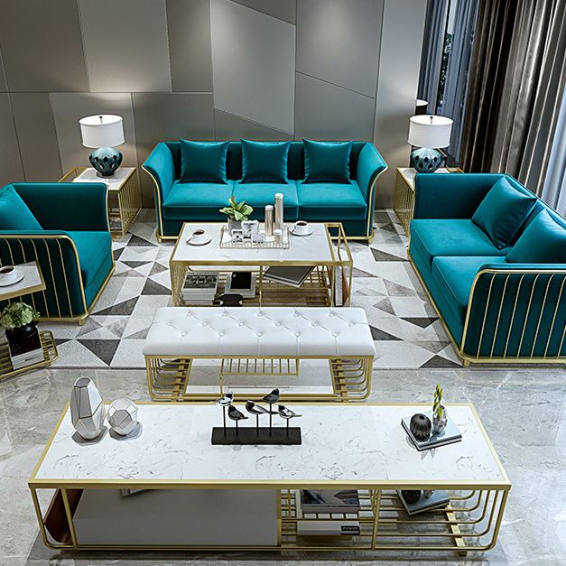 27.5" H Contemporary Blue Velvet Tuxedo Arm Sofa with Pillows Clearhalo 'furn' 'furn_sofas' 'Furniture' 'Living Room Furniture' 'Sofa' 'sofas' 1200x1200_8883e142-996e-4150-b751-95d535bd0440