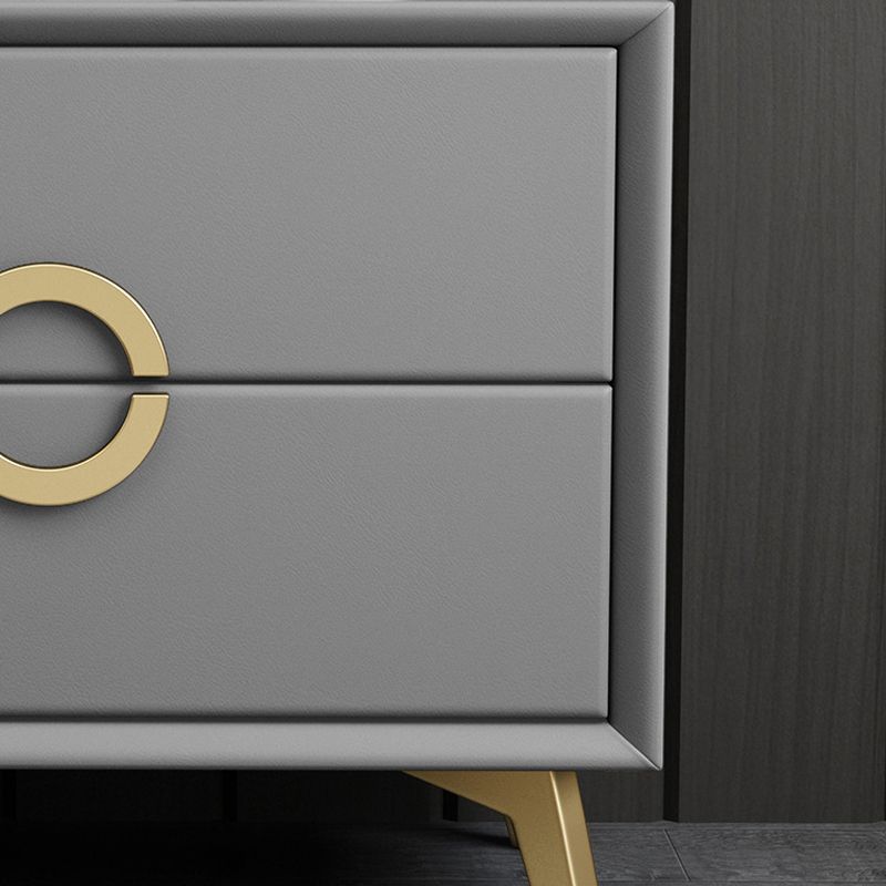 Abitacolo in legno massiccio in legno da 18,5 pollici comodini da tavolo con 2 cassetti