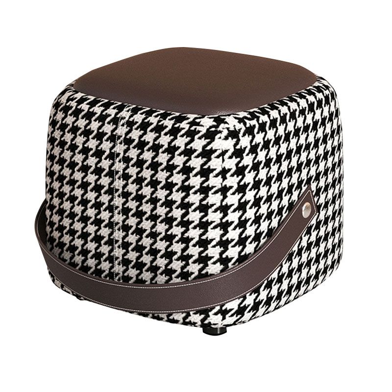 Pouf moderne Pouf Faux en cuir rembourré Portable