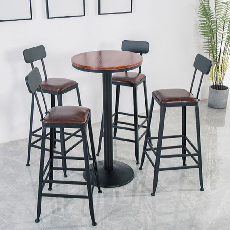 Solid Wood Bar Table Industrial Style Dining Table for Kitchen Clearhalo 'Bar Furniture' 'Bar Tables' 'bar_tables' 'furn' 'furn_bar_tables' 'Furniture' 'Kitchen & Dining Furniture' 1200x1200_8886cbb6-8242-4471-a142-b486f3bab362