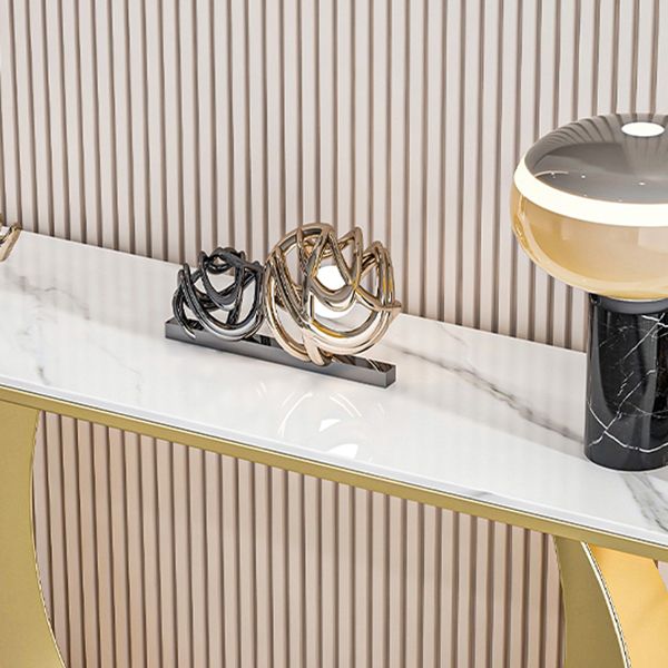 Tavolo accento in pietra glam tavolo da divano di divani resistenti a graffi per la sala