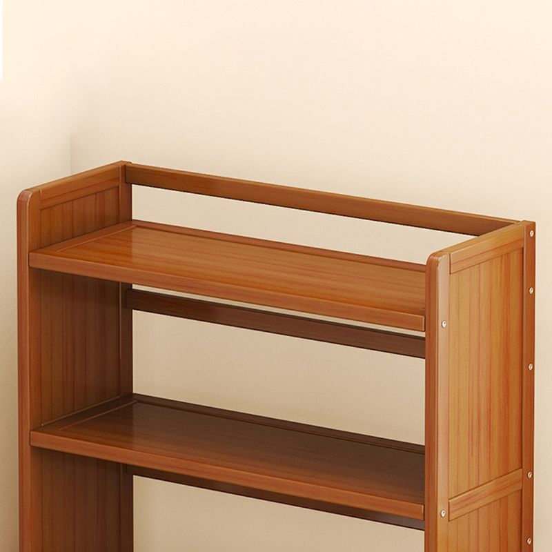 Standard Contemporary Shelf Bookcase Bamboo Open Bookcase for Office