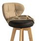 Scandinavia Style Bar-stool Wooden Legs Round Seat for Restaurant Bar Clearhalo 'Bar Furniture' 'Bar Stools' 'bar_stools' 'furn' 'furn_bar_stools' 'furniture_bar_stools' 'Kitchen & Dining Furniture' 'kitchen&dining_furn' 'kitchen' 'kitchen_furn' Furniture' 1200x1200_88897b66-e475-41c9-9a64-300006816c75
