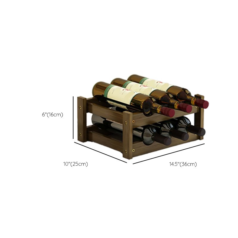 Modern Modern Wine Rack-fles tafel van het midden van de eeuw