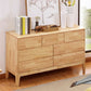Contemporary 16" W Rubber Wood Storage Chest Bedroom Chest with Drawers