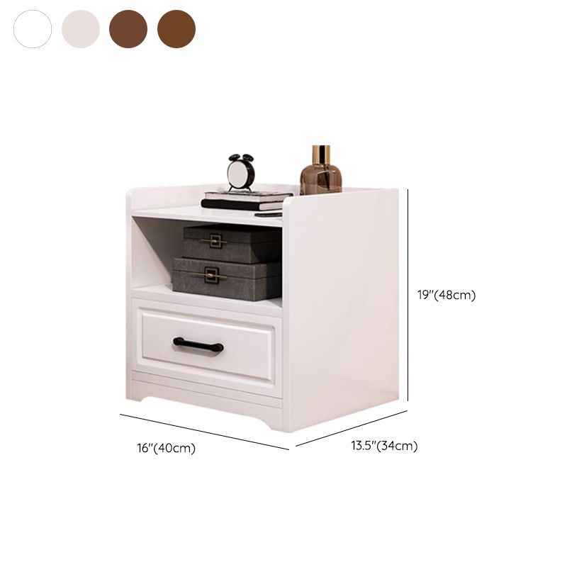 Cajón de la mesa de acento contemporáneo Cajón de almacenamiento de la cama de la cama de la cama