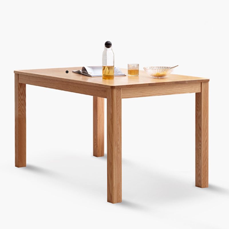Rectangle Oak Solid Wood Table Modern Dining Table with 4 Legs for Restaurant Clearhalo ' dining_table' 'Dining Tables & Seating' 'Dining Tables' 'furn' 'furn_dining_table' 'Furniture' 'furniture_dining_table' 'Kitchen & Dining Furniture' 'kitchen&dining_furn' 'kitchen' 'kitchen_dining_table' 1200x1200_888fbbf5-cdd9-47a9-8655-bd0ce5ecc576
