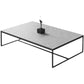 Rectangle Slate Coffee Table Frame Coffee or End Table, 16.53" High