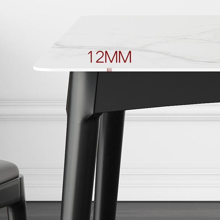 Industrial Square Shape Kitchen Dining Table Sintered Stone Dining Table with 4 Legs Table Clearhalo ' dining_table' 'Dining Tables & Seating' 'Dining Tables' 'furn' 'furn_dining_table' 'Furniture' 'furniture_dining_table' 'Kitchen & Dining Furniture' 'kitchen&dining_furn' 'kitchen' 'kitchen_dining_table' 1200x1200_8894dabb-2d40-41c6-af2f-0510a4920303