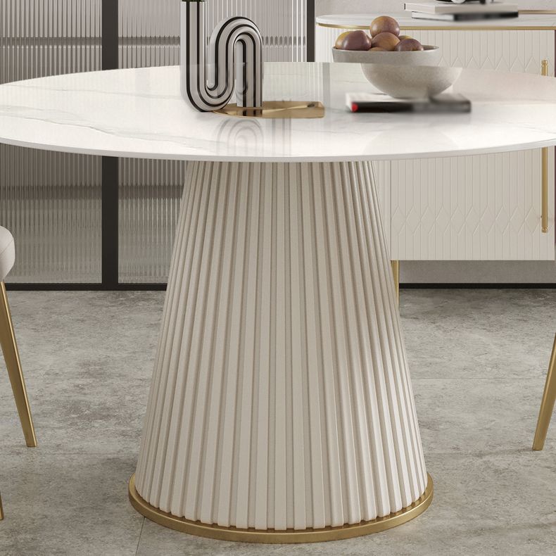 Nordic 1/2/5/7 Pieces Round Dinette Set with Sintered Stone Table and Chairs Furniture Clearhalo 'Dining Room Sets' 'Dining Tables & Seating' 'dining_room_set' 'furn' 'furn_dining_room_set' 'Furniture' 'furniture_dining_room_set' 'Kitchen & Dining Furniture' 'kitchen&dining_furn' 'kitchen' 1200x1200_8894fea7-6a0e-4d05-86ce-25b04e991f5d