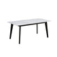 Modern White Top Stone Table Rectangle Dining Table for Kitchen
