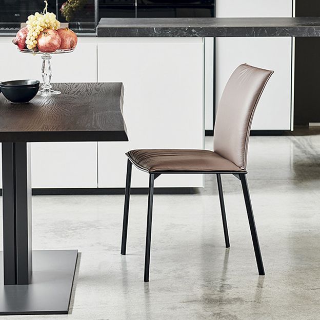 Sillas de comedor tapizadas contemporáneas silla de comedor de cocina en blanco