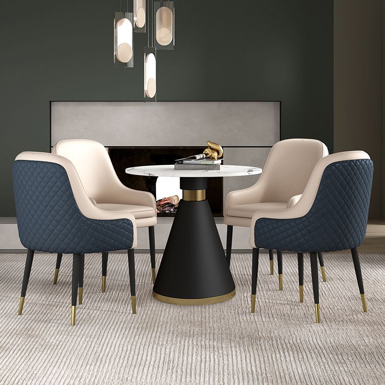 1/2/5 Pcs Metal Modern Dining Room Set with Round Table Dinette Set Clearhalo 'Dining Room Sets' 'Dining Tables & Seating' 'dining_room_set' 'furn' 'furn_dining_room_set' 'Furniture' 'furniture_dining_room_set' 'Kitchen & Dining Furniture' 'kitchen&dining_furn' 'kitchen' 1200x1200_889c3539-f04d-4454-86b2-c9bca63c5453