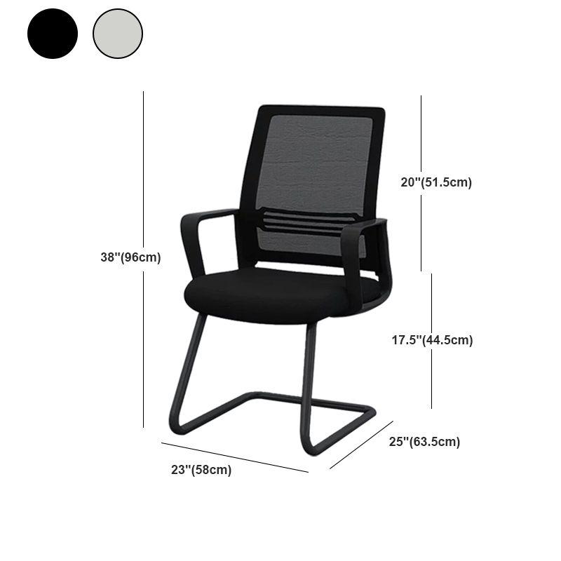 Modern & Contemporary Mid-Back Chair Conference Office Chair Clearhalo 'furn' 'furn_office_chair' 'Furniture' 'Office Chairs' 'Office Furniture' 'office_chair' 1200x1200_889d54f9-d50c-40df-8916-106381d7469d