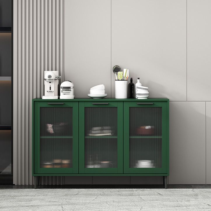 Glass Door Wood Sideboard Modern Server Cabinet with Storage for Living Room Clearhalo 'buffet_sideboard' 'Buffets & Sideboards' 'Furniture' 'furniture_buffet_sideboard' 'Kitchen & Dining Furniture' 1200x1200_88a0a936-524b-4c16-8ac5-e93ab9aff35a