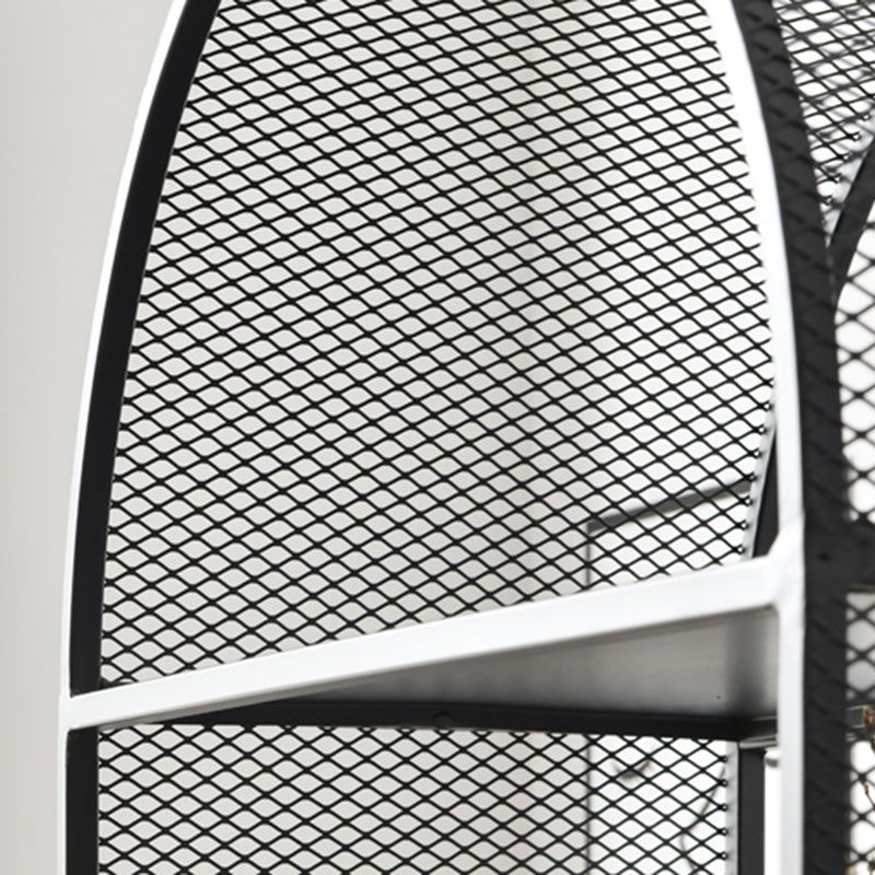 Modern Metal Bookcase Standard Vertical Open Shelf Bookshelf