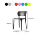 Scandinavian Plastic Armless Chair Dining Room Open Back Chair Clearhalo 'Dining Chairs' 'Dining Tables & Seating' 'dining_chair' 'Furniture' 'furniture_dining_chair' 'Kitchen & Dining Furniture' 1200x1200_88a3f955-cc10-4f9b-8171-1e0cba7781e1