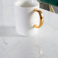 White and Black Glam Style Table in Faux Marble and Metal Coffe Shop Bar Table Clearhalo 'Bar Furniture' 'Bar Tables' 'bar_tables' 'furn' 'furn_bar_tables' 'Furniture' 'furniture_bar_tables' 'Kitchen & Dining Furniture' 1200x1200_88a6e082-c738-44d0-94af-3297ec4d3007