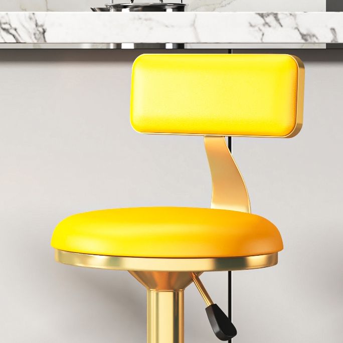 Glam Jewelry Shop Adjustable Height Stool Matte Finish Leather Barstool Clearhalo 'Bar Furniture' 'Bar Stools' 'bar_stools' 'furn' 'furn_bar_stools' 'Furniture' 'furniture_bar_stools' 'Kitchen & Dining Furniture' 1200x1200_88a80ec7-ce9a-4b28-97e4-e6ce9950da76