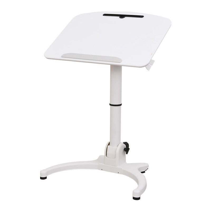 Escritorio de escritura de madera de la mesa de laptop de forma rectangular en forma de naturaleza en natural/blanco/marrón