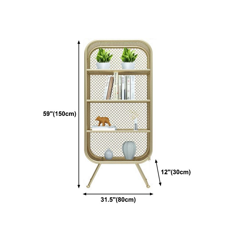 Glam Style Bookshelf Closed Back Bookcase forStudy Room Home Office Clearhalo 'Bookcases' 'furn' 'furn_bookcases' 'Furniture' 'furniture_bookcases' 'Office Furniture' 1200x1200_88a8a9d5-cb62-4787-8b39-95e35440df20