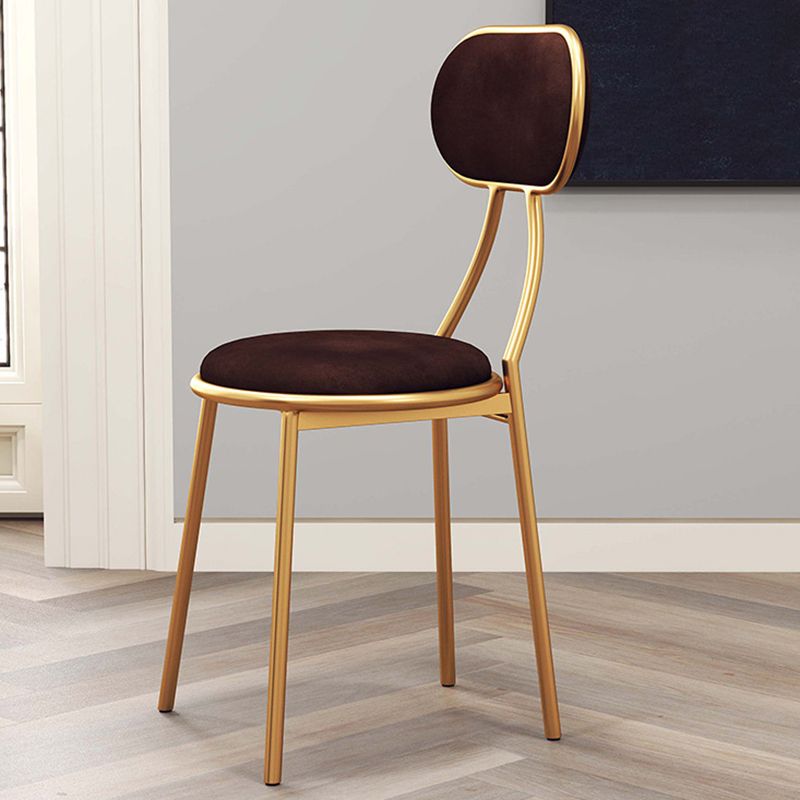 Nordic Low Back Bar-stool Round Seat Counter Bar Stool with Metal Legs Clearhalo 'Bar Furniture' 'Bar Stools' 'bar_stools' 'furn' 'furn_bar_stools' 'Furniture' 'Kitchen & Dining Furniture' 1200x1200_88abb25c-0729-43a3-af9a-98befd626467
