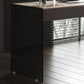 Moderne 3 Schubladen Office Desk 23.62 "W rechteckiger Schreibtisch mit Glasbasis