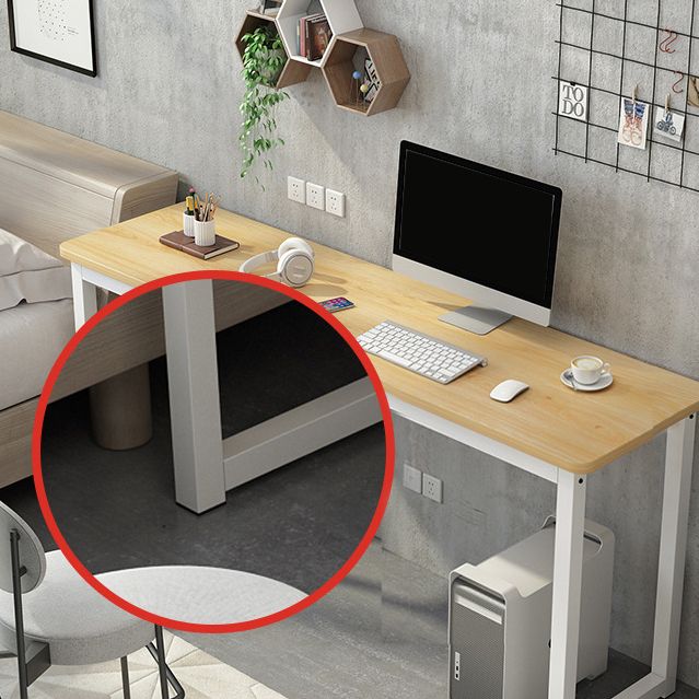 Rectangular Wood Office Desk Bedroom Writing Desk with Metal Legs Clearhalo 'furn' 'furn_office_desk' 'Furniture' 'Office Desks' 'Office Furniture' 'office_desk' 1200x1200_88af19a2-23fd-4542-82f6-d9c180017d08