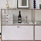 Stainless Steel Sideboard Contemporary White Dining Sideboard for Living Room Clearhalo 'buffet_sideboard' 'Buffets & Sideboards' 'furn' 'furn_buffet_sideboard' 'Furniture' 'Kitchen & Dining Furniture' 1200x1200_88b1c6d9-72b4-476e-a4b1-66b253cac4b9