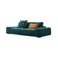 Modern Style Suede Sofa Standard Square Arm Sofa with Pillows