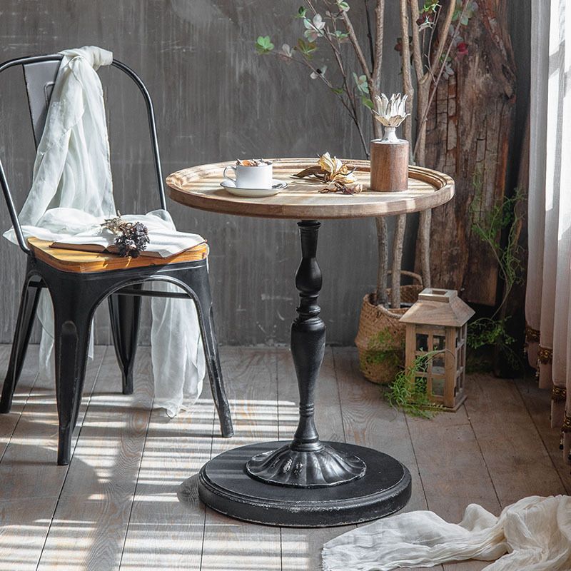French Country Wooden Cocktail Table Distressed Coffee Cocktail Table for Home